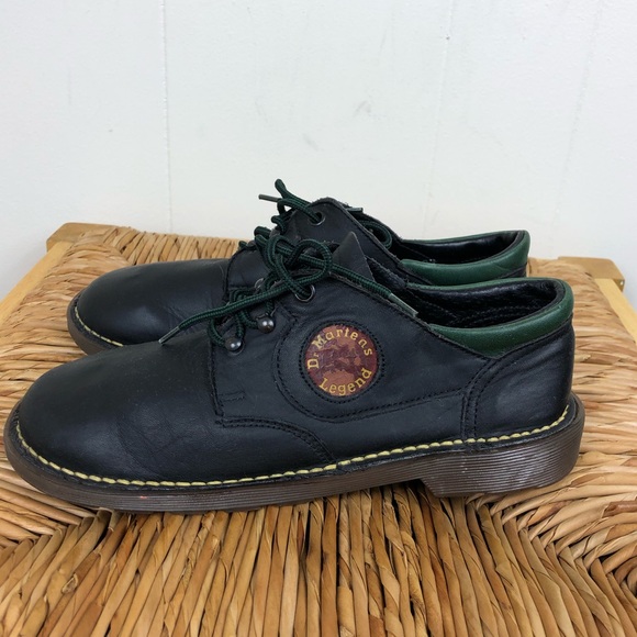 Vintage Rare Dr. Martens Made In England Leather Oxfords Sz 3 - Picture 3 of 11
